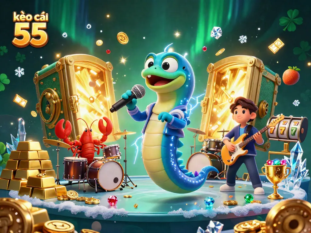 Experience the thrill of kèo nhà cái 55 with vibrant 3D casino characters and treasure!