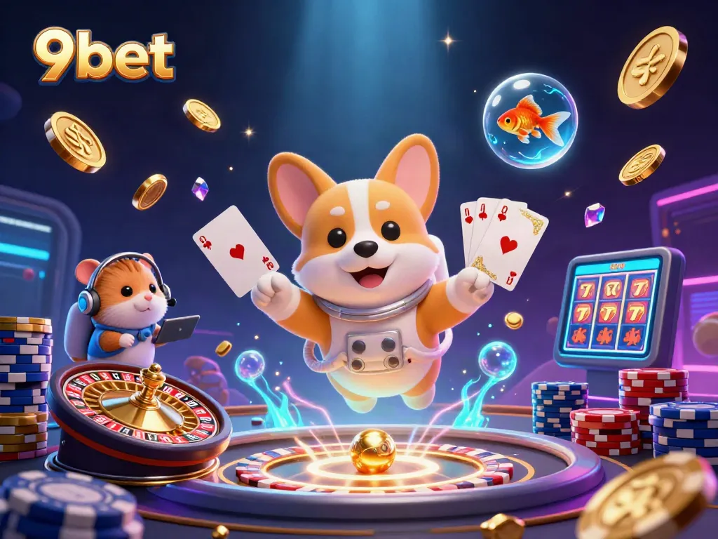 Experience thrilling moments at 9bet casino with dynamic 3D visuals showcasing excitement and winning