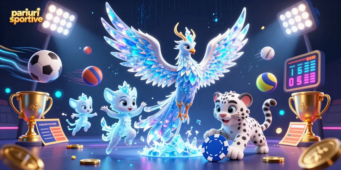 Pariuri sportive în acțiune cu o ilustrație 3D vibrantă plină de detalii și energie