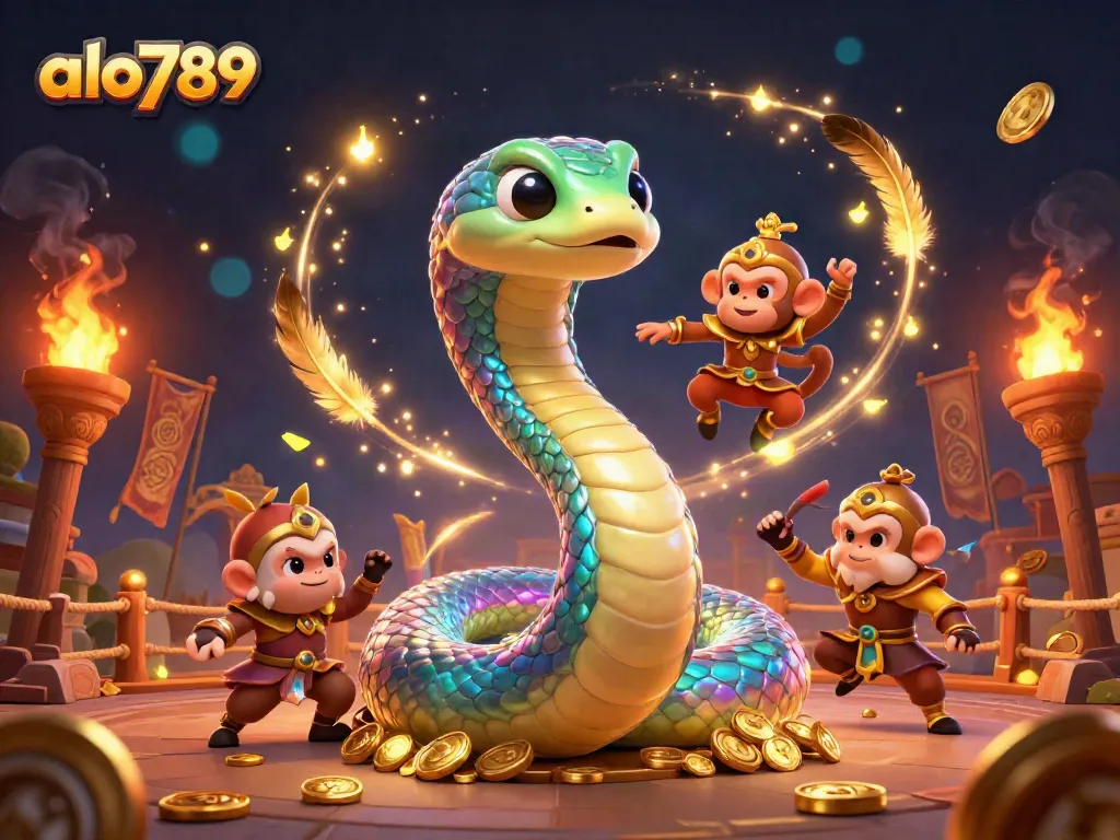Engage in thrilling gameplay at alo789 with an enchanting fantasy scene showcasing vibrant characters and dazzling casino elements.